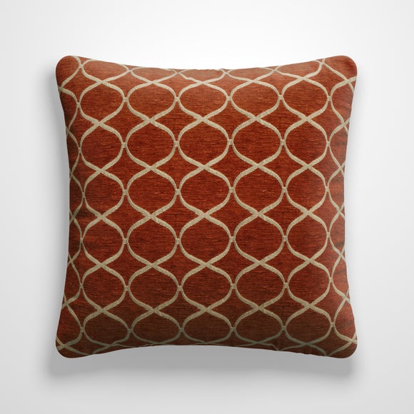 Trellis Made to Order Cushion Cover Trellis Burnt Orange