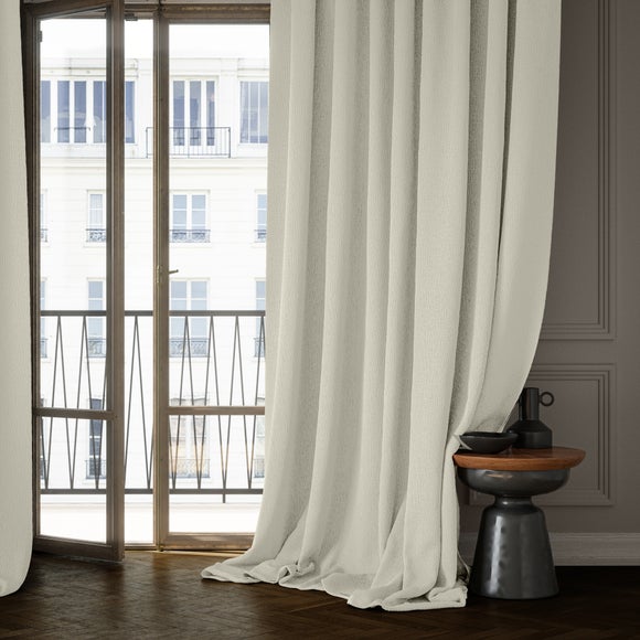 Dimensions Weave Made To Measure Curtains Ivory