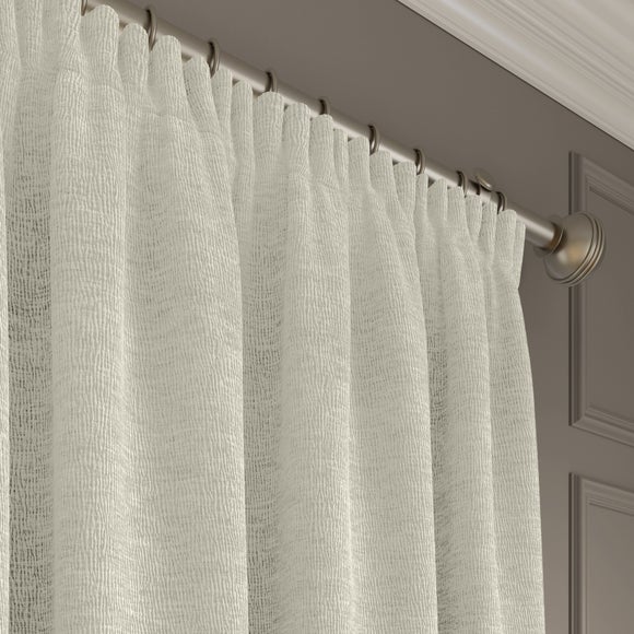 Dimensions Weave Made To Measure Curtains Ivory
