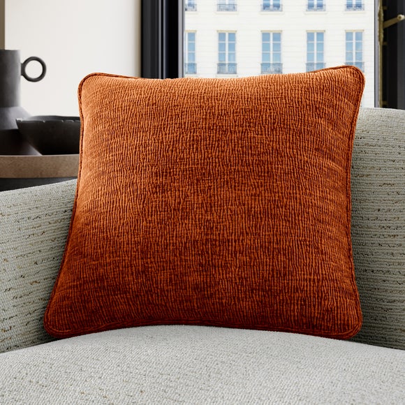 Dimensions Weave Made To Measure Cushion Cover Orange Umber