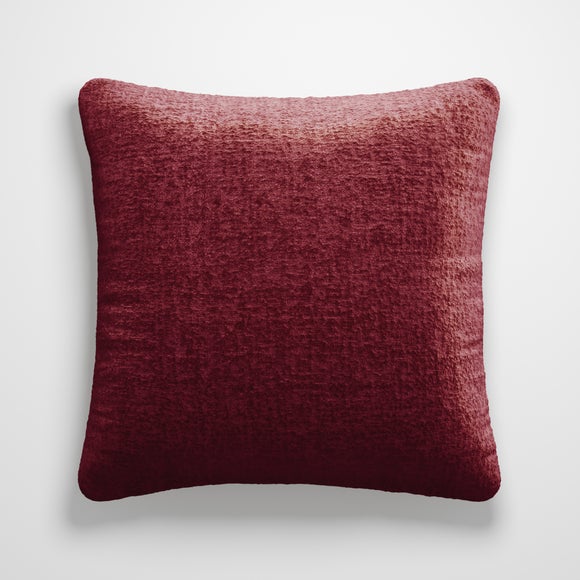 Textured Chenille Made To Measure Cushion Cover Burgundy