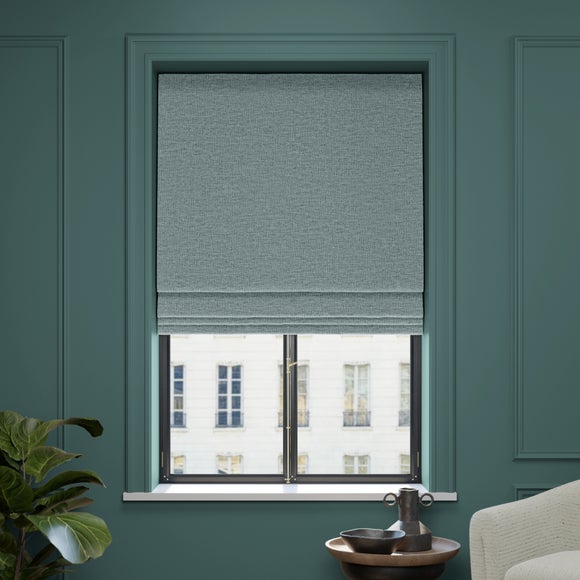 Dimensions Weave Made To Measure Roman Blind Breeze (Blue)