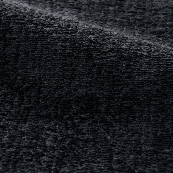 Textured Chenille Made To Measure Curtains Black