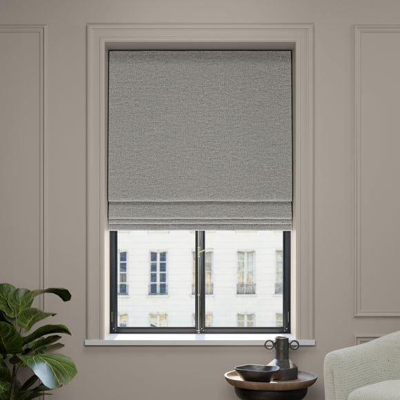 Dimensions Weave Made To Measure Roman Blind Silver