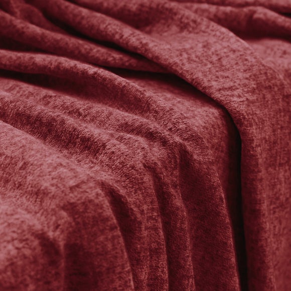 Textured Chenille Made To Measure Curtains Burgundy