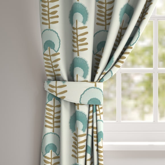 Scandi Floral Made to Order Tieback Scandi Floral Seafoam