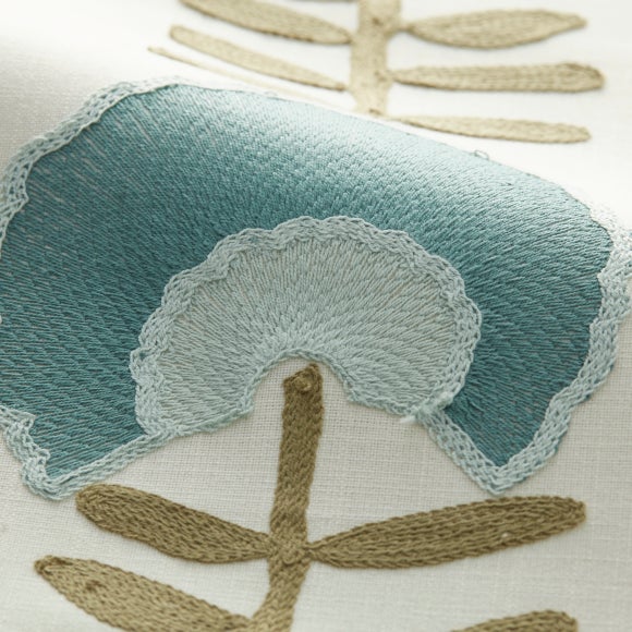 Scandi Floral Made to Order Tieback Scandi Floral Seafoam