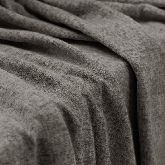 Textured Chenille Made To Measure Curtains Steel