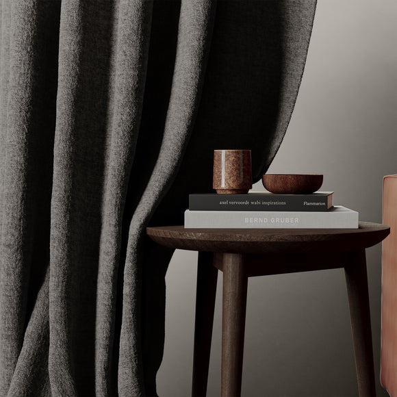 Textured Chenille Made To Measure Curtains Steel