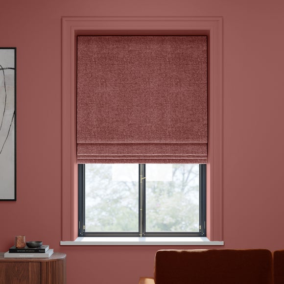 Textured Chenille Made To Measure Roman Blind Rose (Pink)