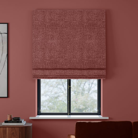 Textured Chenille Made To Measure Roman Blind Rose (Pink)