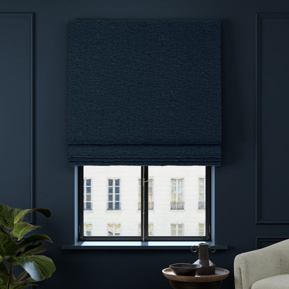 Dimensions Weave Made To Measure Roman Blind Navy