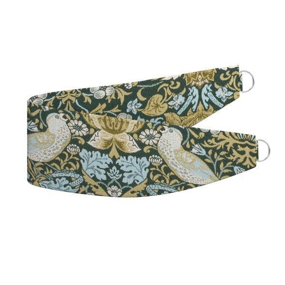 Strawberry Thief Polyester Made To Order Tieback Strawberry Thief Emerald