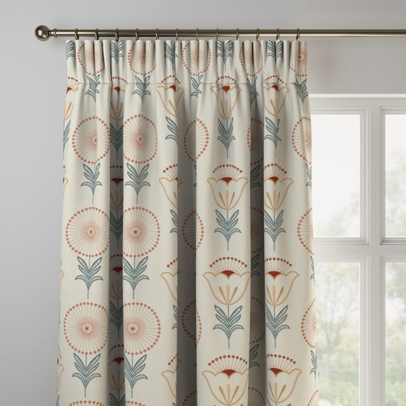 Fiorella Made to Measure Curtains Fiorella Teal