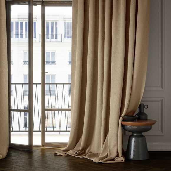 Dimensions Weave Made To Measure Curtains White Sand