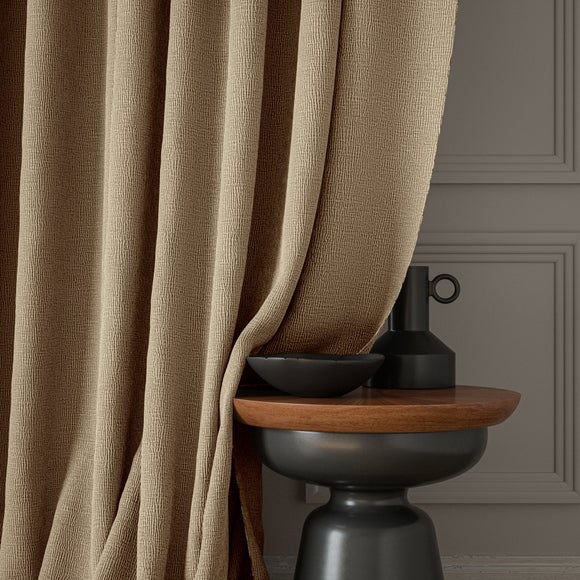 Dimensions Weave Made To Measure Curtains White Sand