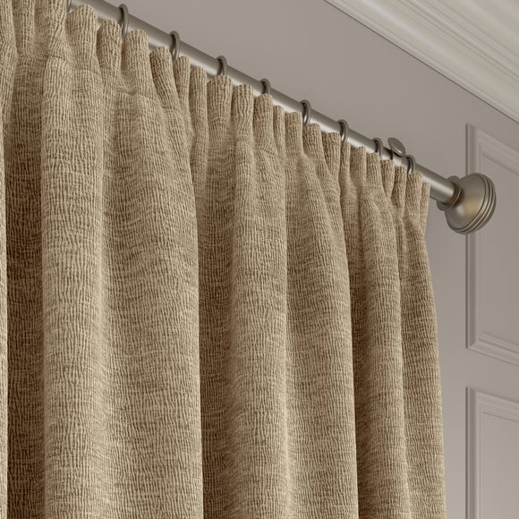 Dimensions Weave Made To Measure Curtains White Sand