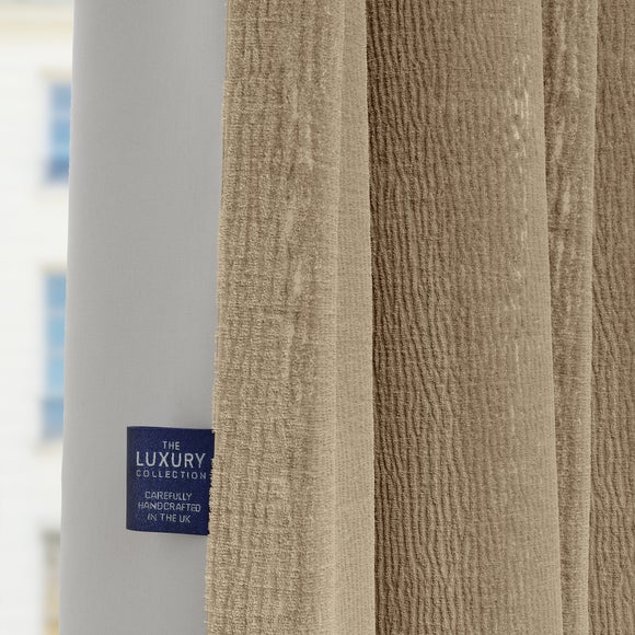 Dimensions Weave Made To Measure Curtains White Sand