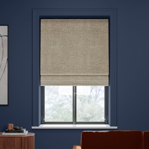 Textured Chenille Made To Measure Roman Blind Mushroom