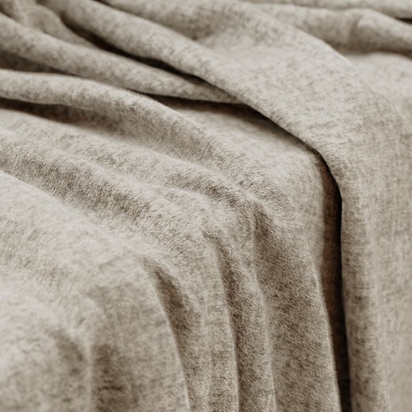 Textured Chenille Made To Measure Curtains Mushroom