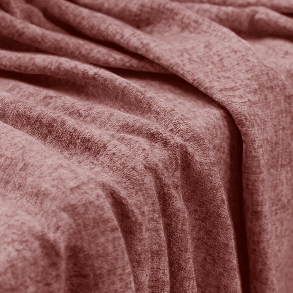 Textured Chenille Made To Measure Curtains Rose (Pink)