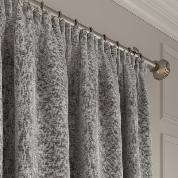 Dimensions Weave Made To Measure Curtains Silver