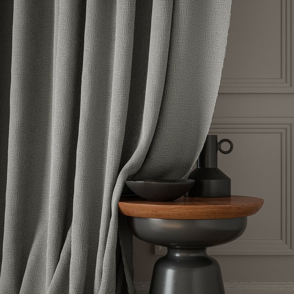 Dimensions Weave Made To Measure Curtains Silver