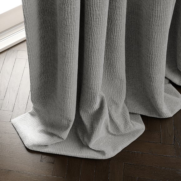 Dimensions Weave Made To Measure Curtains Silver