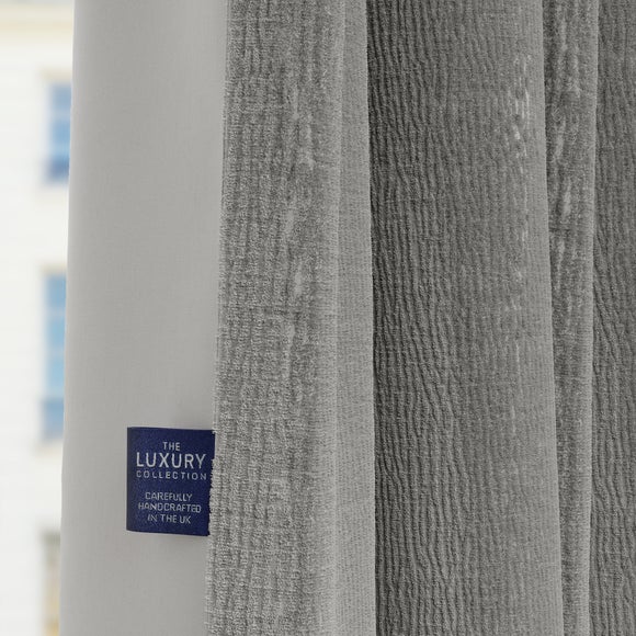 Dimensions Weave Made To Measure Curtains Silver