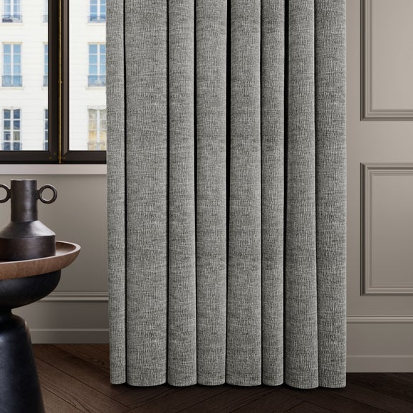Dimensions Weave Made To Measure Curtains Silver