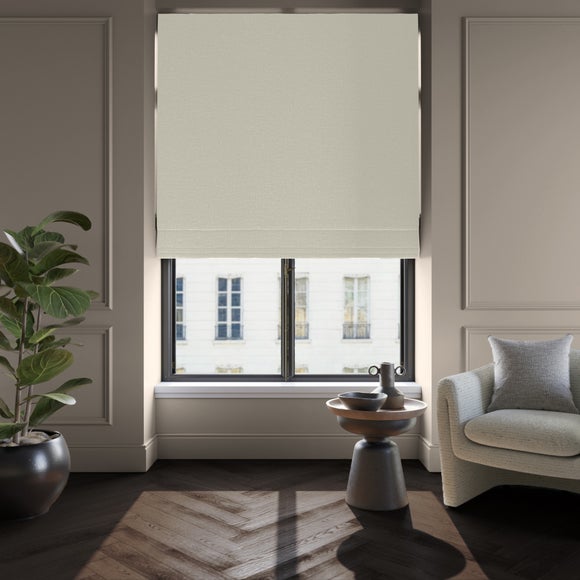 Dimensions Weave Made To Measure Roman Blind Ivory
