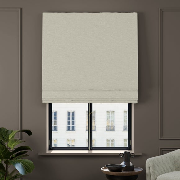 Dimensions Weave Made To Measure Roman Blind Ivory