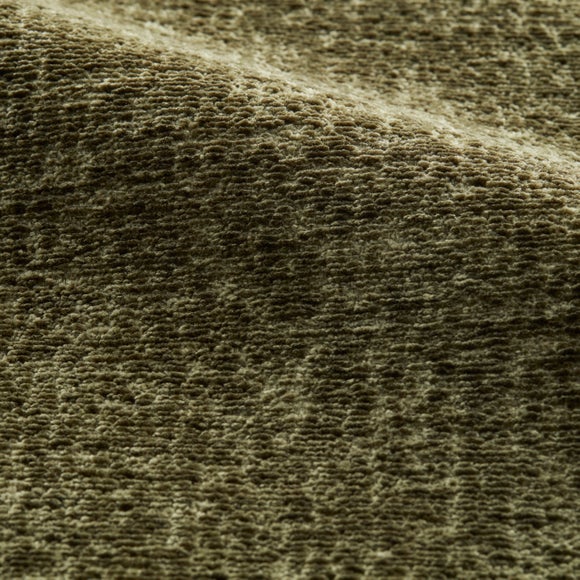 Textured Chenille Made To Measure Curtains Olive (Green)