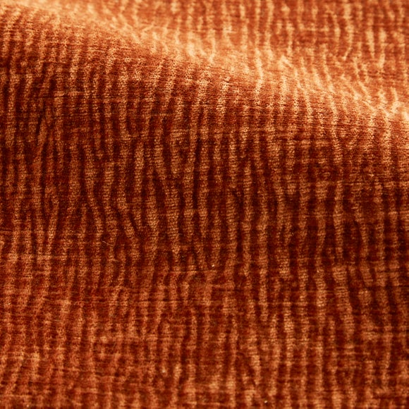 Dimensions Weave Made To Measure Fabric By The Metre Orange Umber