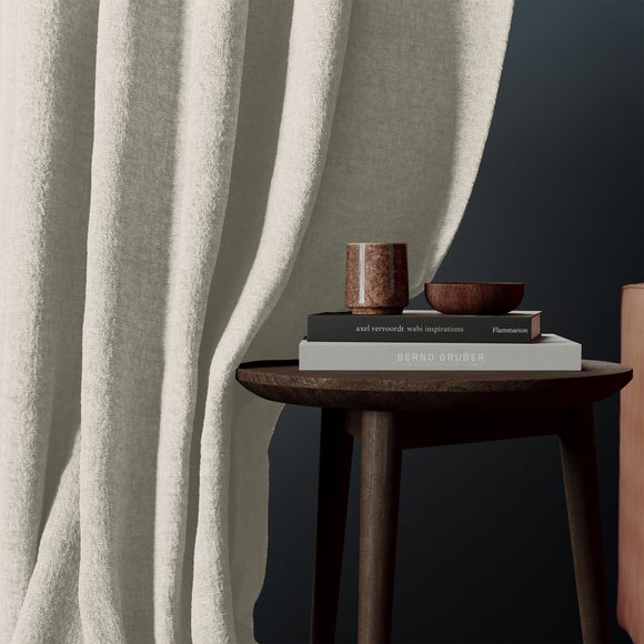 Textured Chenille Made To Measure Curtains Pearl