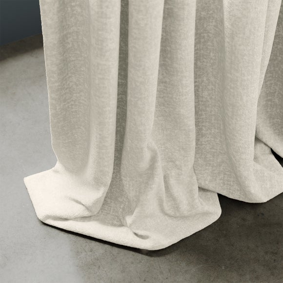 Textured Chenille Made To Measure Curtains Pearl