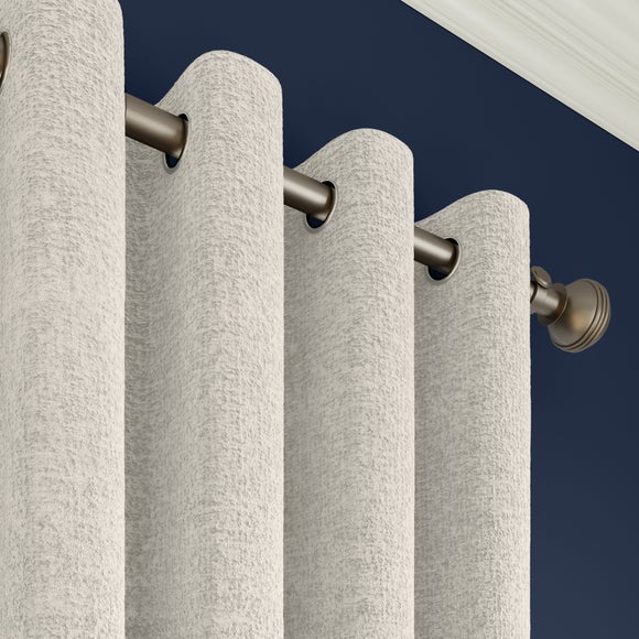 Textured Chenille Made To Measure Curtains Pearl