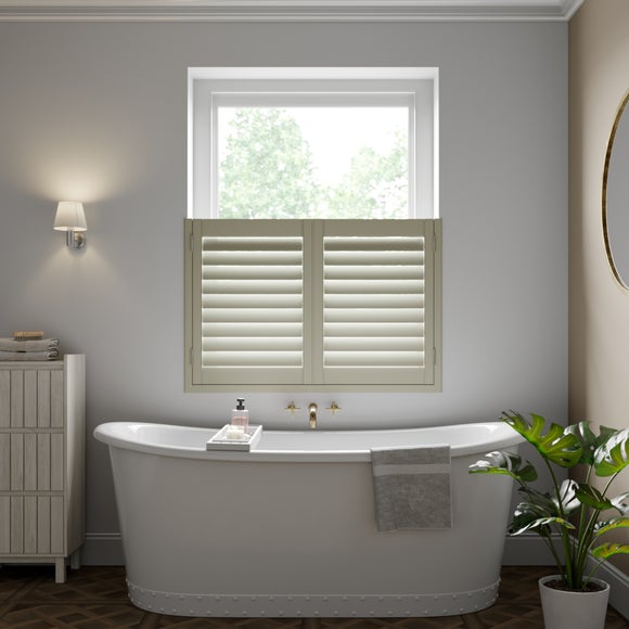 Made to Measure Café Style Shutters Sage (Green)