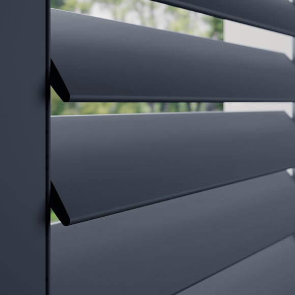 Made to Measure Café Style Shutters Luxe Navy