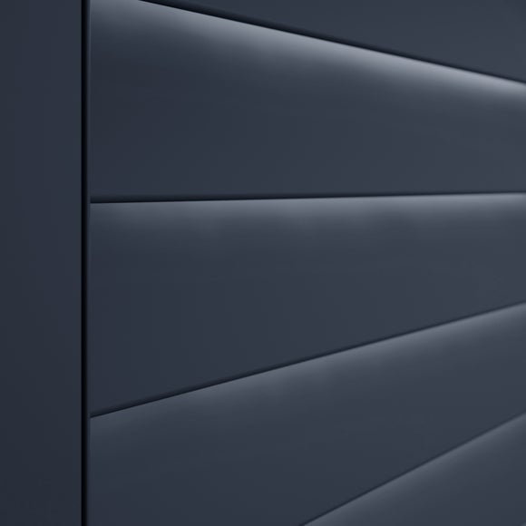 Made to Measure Café Style Shutters Luxe Navy