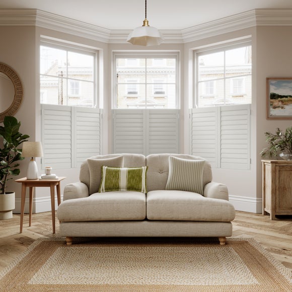 Made to Measure Café Style Shutters Off-White