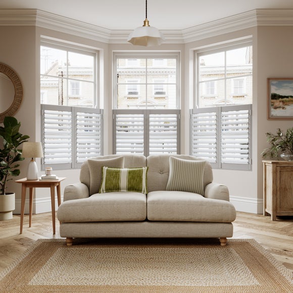 Made to Measure Café Style Shutters Stone (Grey)
