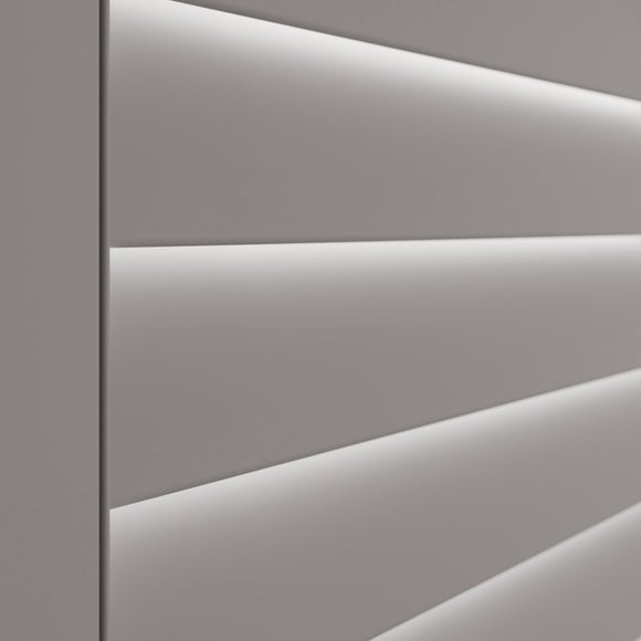 Made to Measure Café Style Shutters Stone (Grey)