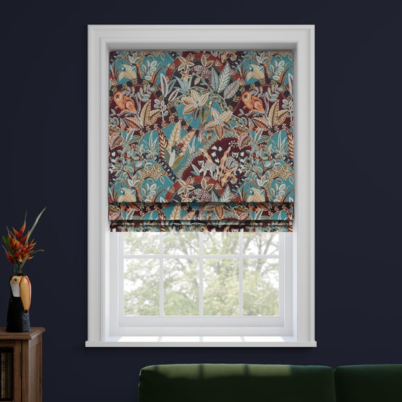 Nature's Exhibitionists Made to Measure Roman Blind Green