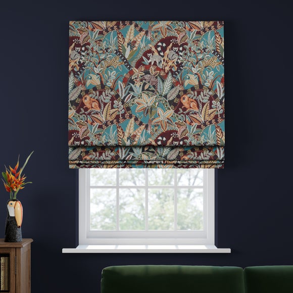 Nature's Exhibitionists Made to Measure Roman Blind Green