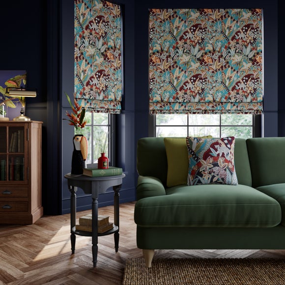 Nature's Exhibitionists Made to Measure Roman Blind Green