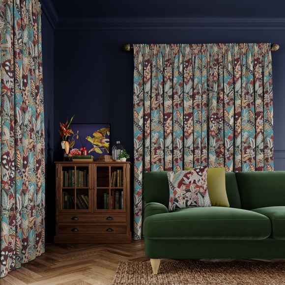 Nature's Exhibitionists Made to Measure Curtains Green