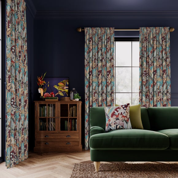 Nature's Exhibitionists Made to Measure Curtains Green