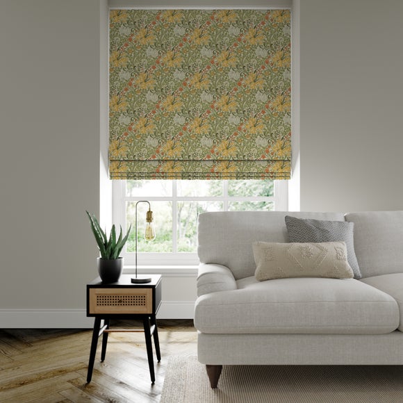 William Morris at Home Golden Lilly Made to Measure Roman Blind Golden Lilly Autumn