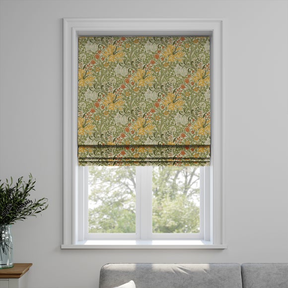 William Morris at Home Golden Lilly Made to Measure Roman Blind Golden Lilly Autumn